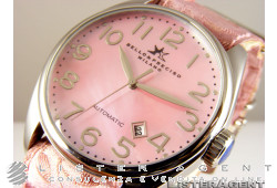 BELLO and PRECISO watch Only time in steel Rose AUT. NEW!