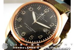BELLO and PRECISO watch Only time in rose goldplated steel Black AUT. NEW!