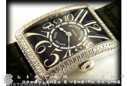 FRANCK MULLER Long Island Lady in 18Kt white gold and diamonds Argenté Ref. 900QZD. NEW!