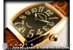 FRANCK MULLER Casablanca Sunset Lady in 18Kt rose gold Black Ref. 1752QZ. NEW!