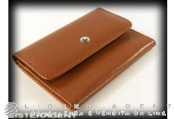 MONTBLANC coin purse in brown leather. NEW!