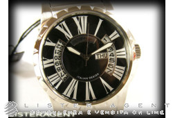 PIETRO MILANO Day-Date in steel Black Ref. PMKSBSS301.NEW!