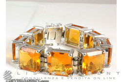BRACELET in 925 silver and yellow topazes Ref. 8276376856. NEW!