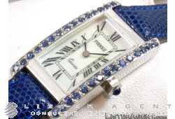 PIEREZ watch in 18Kt white gold lady with sapphires. NEW!