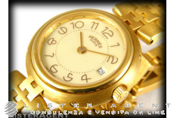 HERMES Profil lady in 18Kt yellow gold Cream. NEW!