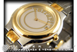 FERRARI watch Only time in bicolour steel Ref. 00278504. NEW!