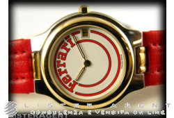 FERRARI watch Only time in bicolour steel Ref. F6804885. NEW!