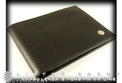 BARAKA wallet in black leather and insert in 18Kt gold Ref. FCR3291107. NEW!