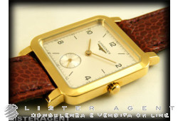 LONGINES Carré in goldplated steel Argenté Ref. 42904259. NEW!