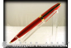S.T. DUPONT ballpoint pen Fidélio lacqueur coral and goldplated Ref. 455279. NEW!
