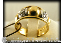 DAMIANI ring in 18Kt yellow gold and diamonds ct 0,16 Size 12,5 Ref. 589497. NEW!