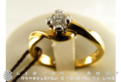 DAMIANI ring in 18Kt yellow gold diamonds 0,26 Size 15 Ref. DAC13350. NEW!