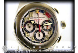 GIRARD PERREGAUX Laureato USA 98 Chronograph flyback in steel White AUT Ref. 8017511151G7D. NEW!