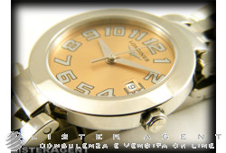 LONGINES EFC watch Only time in steel Salmon Ref. L55054936. NEW!