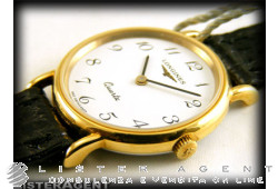 LONGINES watch Only time lady in goldplated steel White Ref. 42908951. NEW!