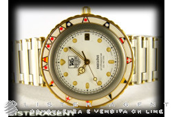 TAG HEUER Executive in two tone steel White. NEW!