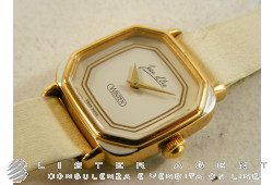 JEAN D'EVE watch Only time lady in goldplated steel White Ref. 5008. NEW!