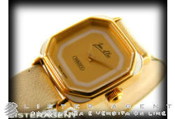 JEAN D'EVE watch Only time lady in goldplated steel Champagne Ref. 5008. NEW!