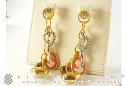 FACCO earrings in 925 silver cameo and zircons Ref. 2590. NEW!