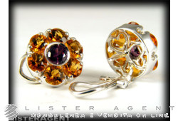 PASQUALE BRUNI earrings in 18Kt white gold and natural stones Ref. 11327B. NEW!