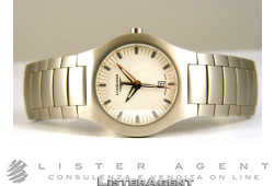 LONGINES only time steel white Ref. L35054726. NEW! 	