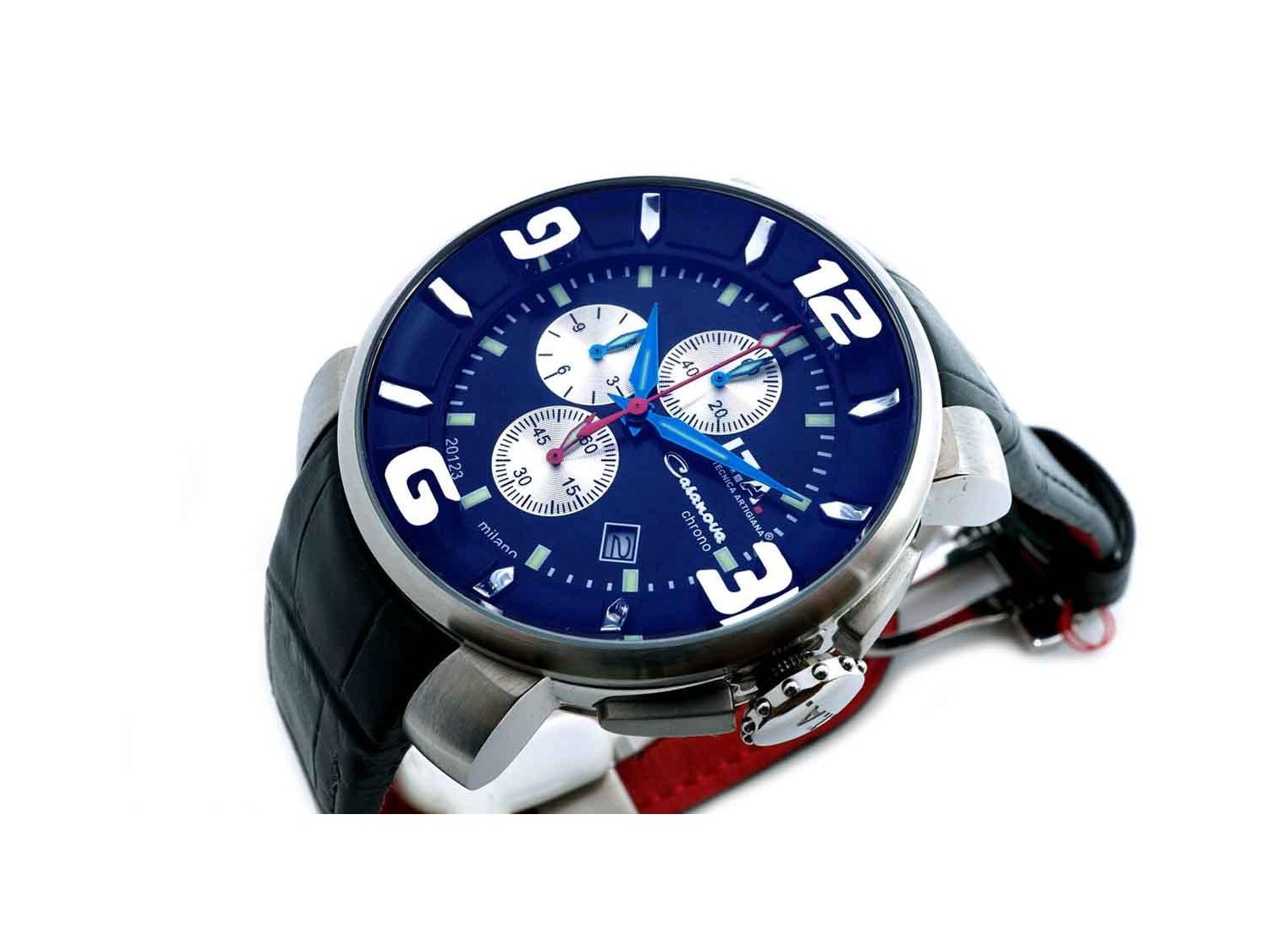 ITA Casanova Chrono in steel Black Ref. 12.70.05. NEW!