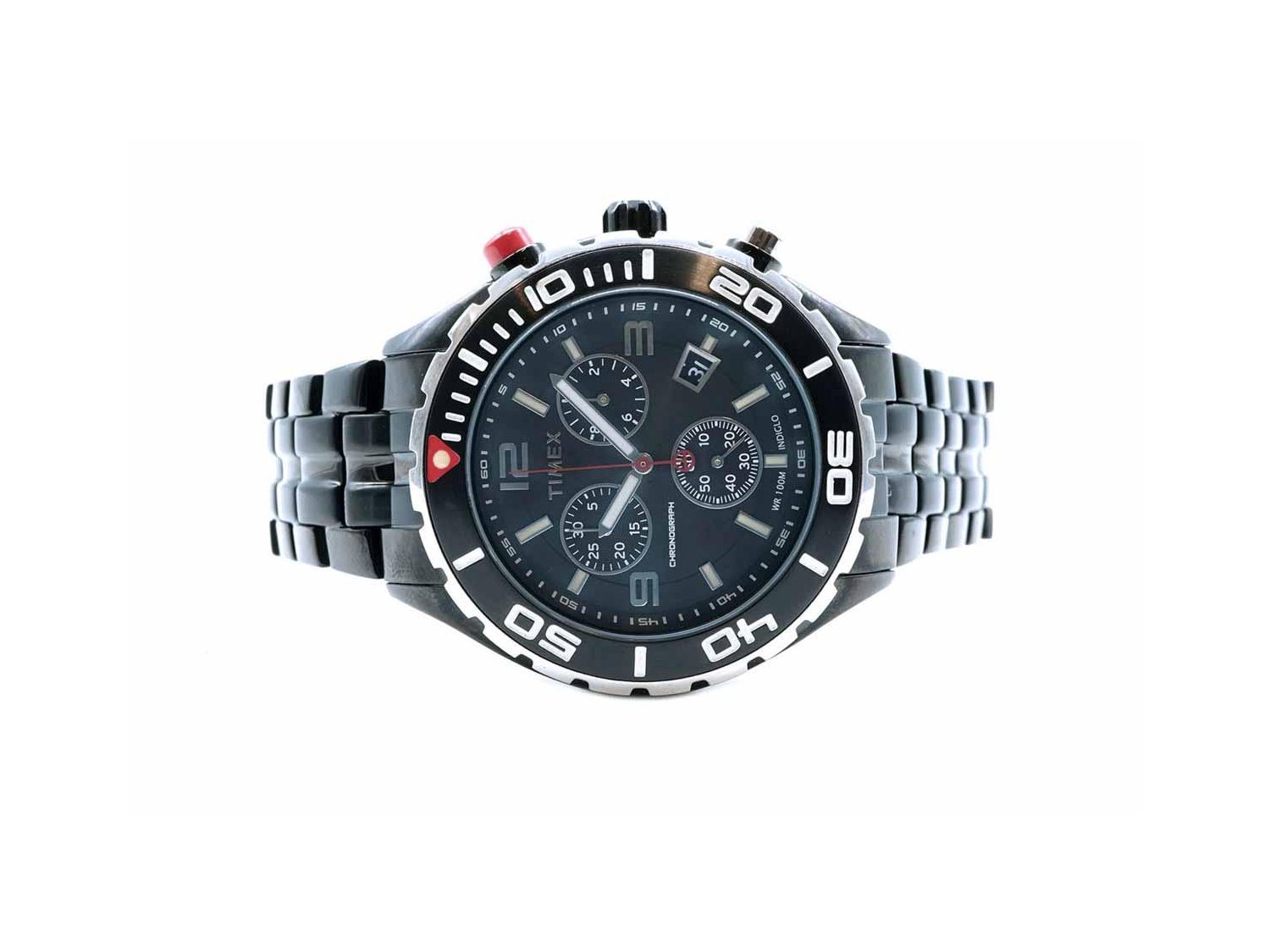 TIMEX Sport Luxury Premium Chronograph in Pvd steel Black Ref. T 2M758. NEW