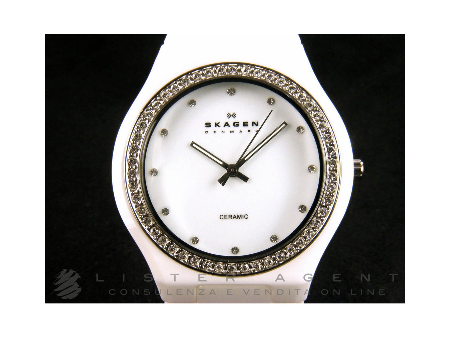Skagen white ceramic ladies watches online
