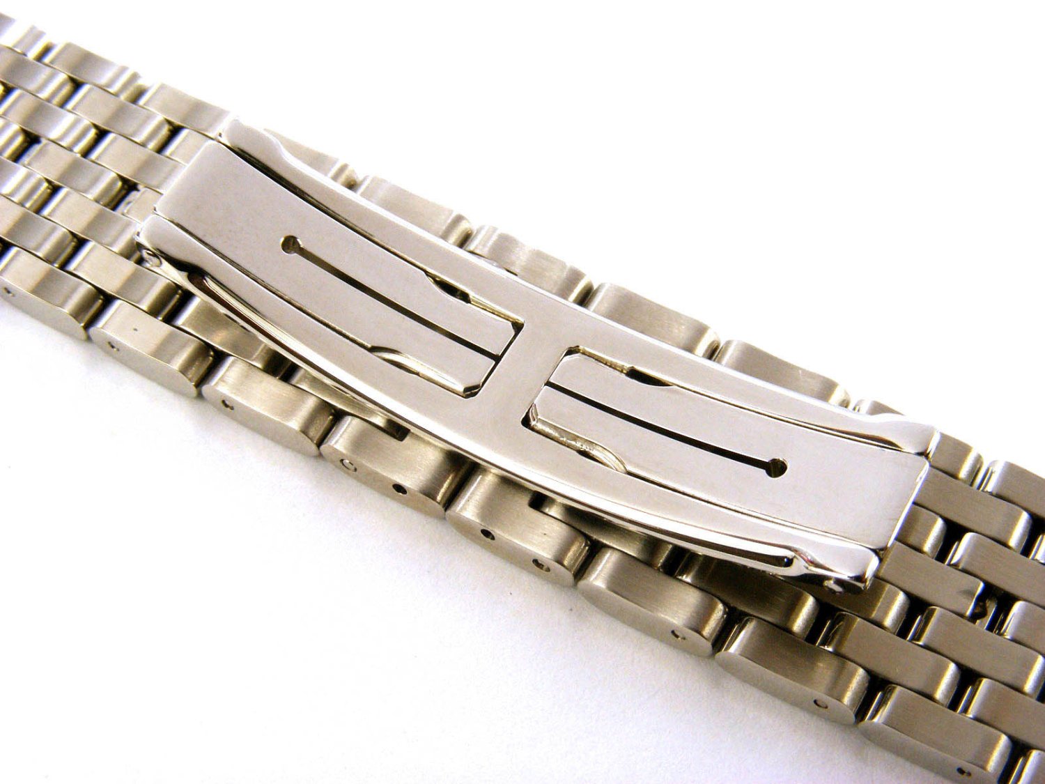 JAEGER LeCOULTRE bracelet in steel with branded folding clasp lug MM 20 00. NEW