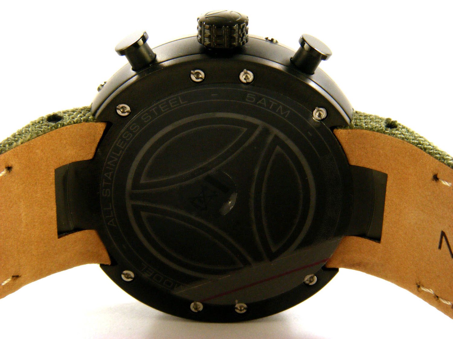 MOMO DESIGN Evo Chronograph in brunished steel Green Ref. MD1012BR 43. NEW Lister Agent