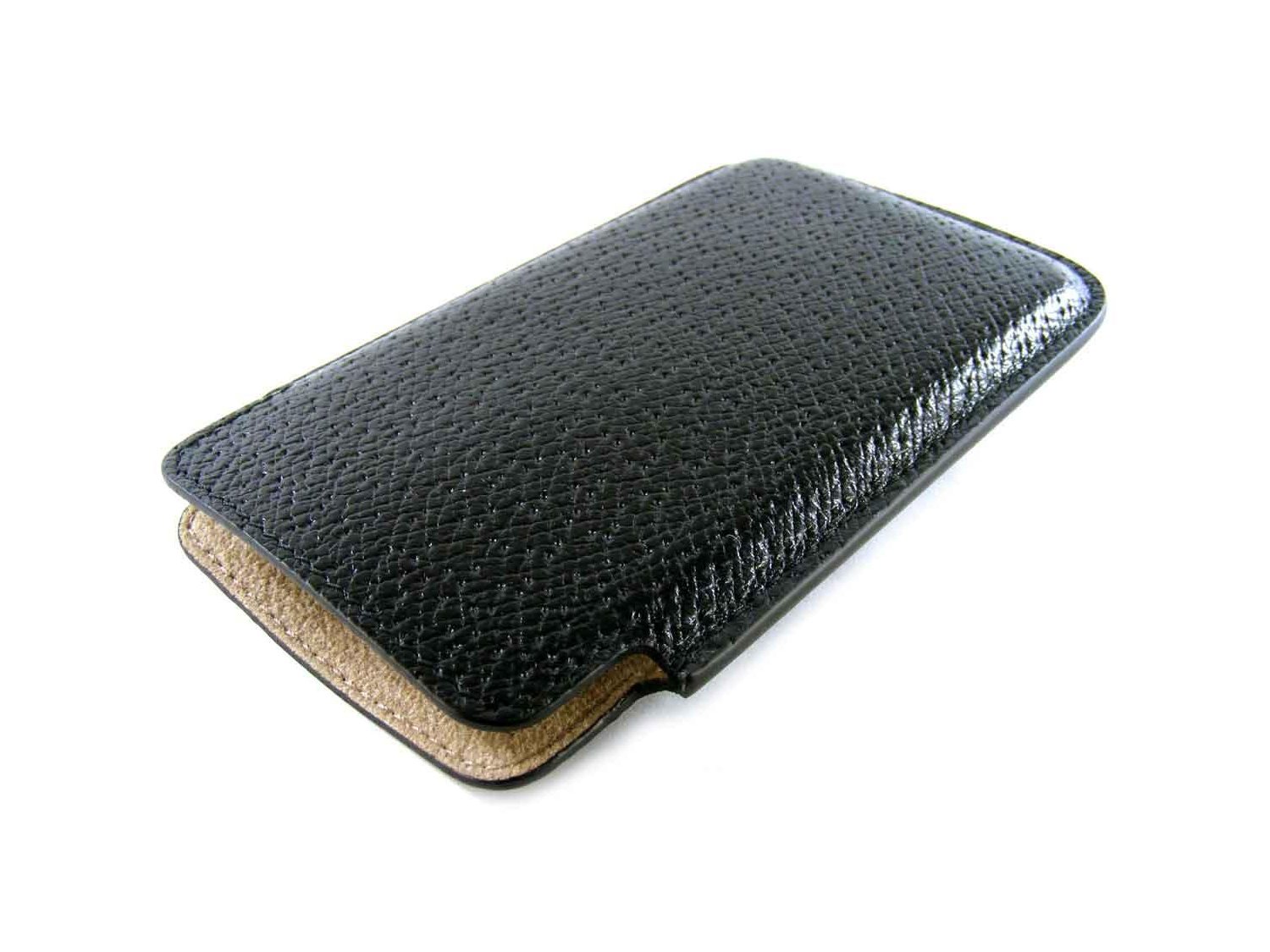 MONTBLANC Smartphone holder Meisterstuck selection in black leather Ref. 109186. NEW Lister Agent