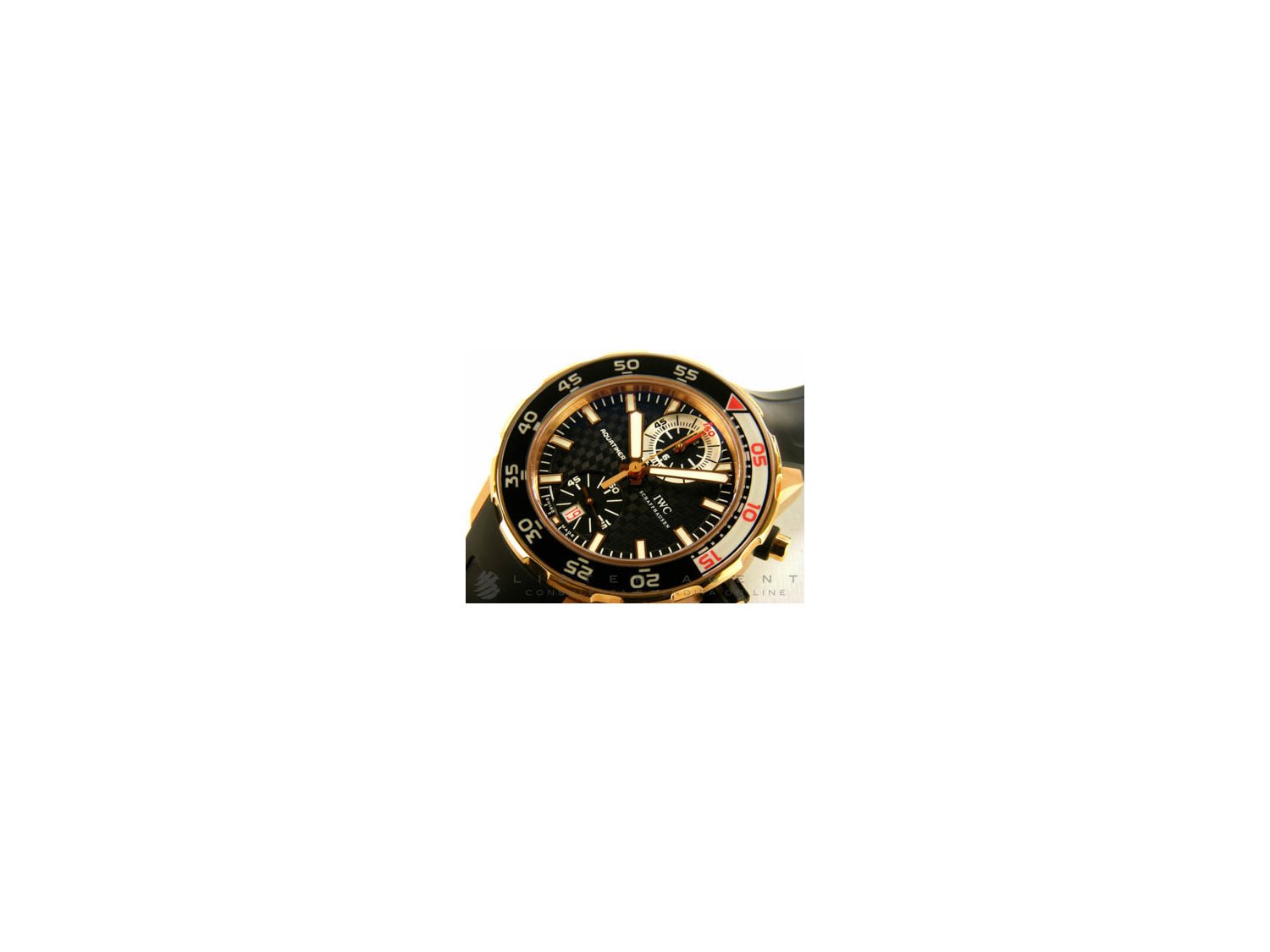 IWC Aquatimer Chronograph in 18Kt rose gold Black AUT Ref. IW376903. NEW