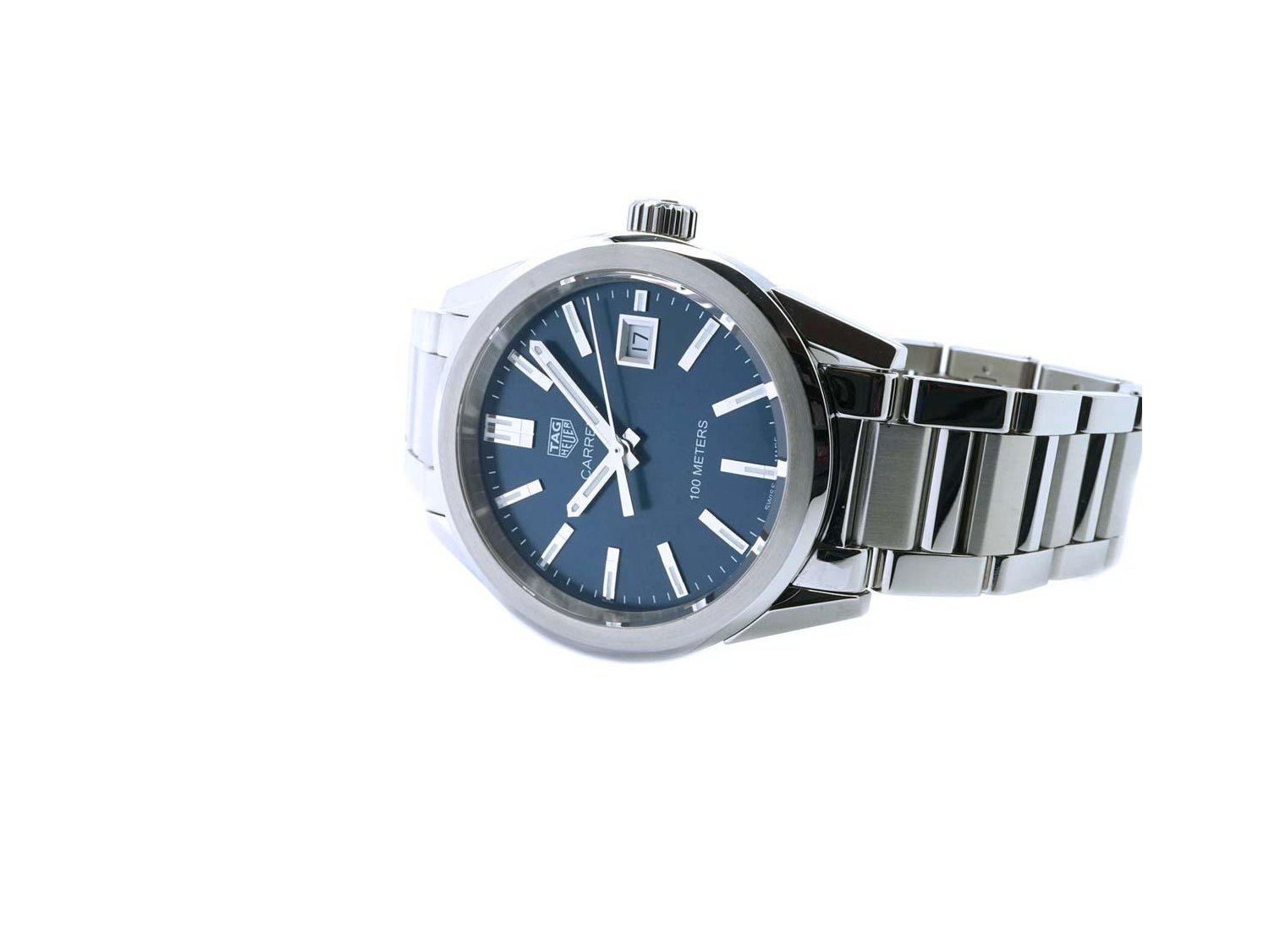 TAG HEUER Carrera Lady in steel Blue Ref. WBG1310.BA0758. NEW