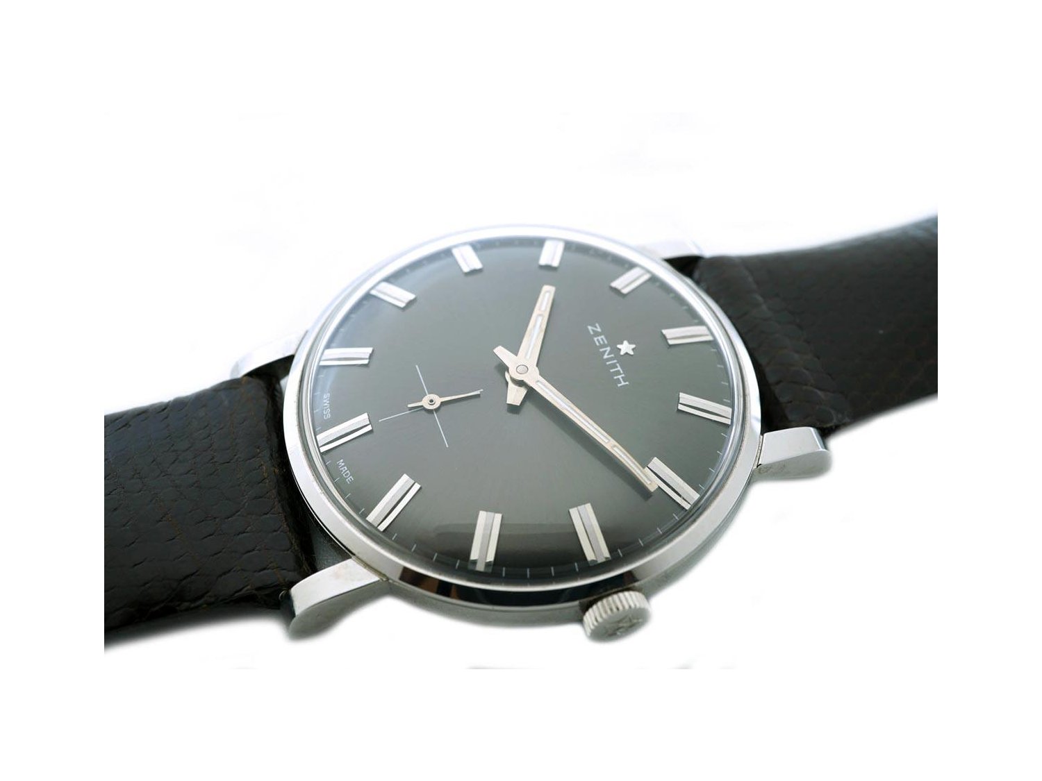 ZENITH solo tempo Carica Manuale in acciaio Grigio Ref. 494D387. NUOVO Lister Agent
