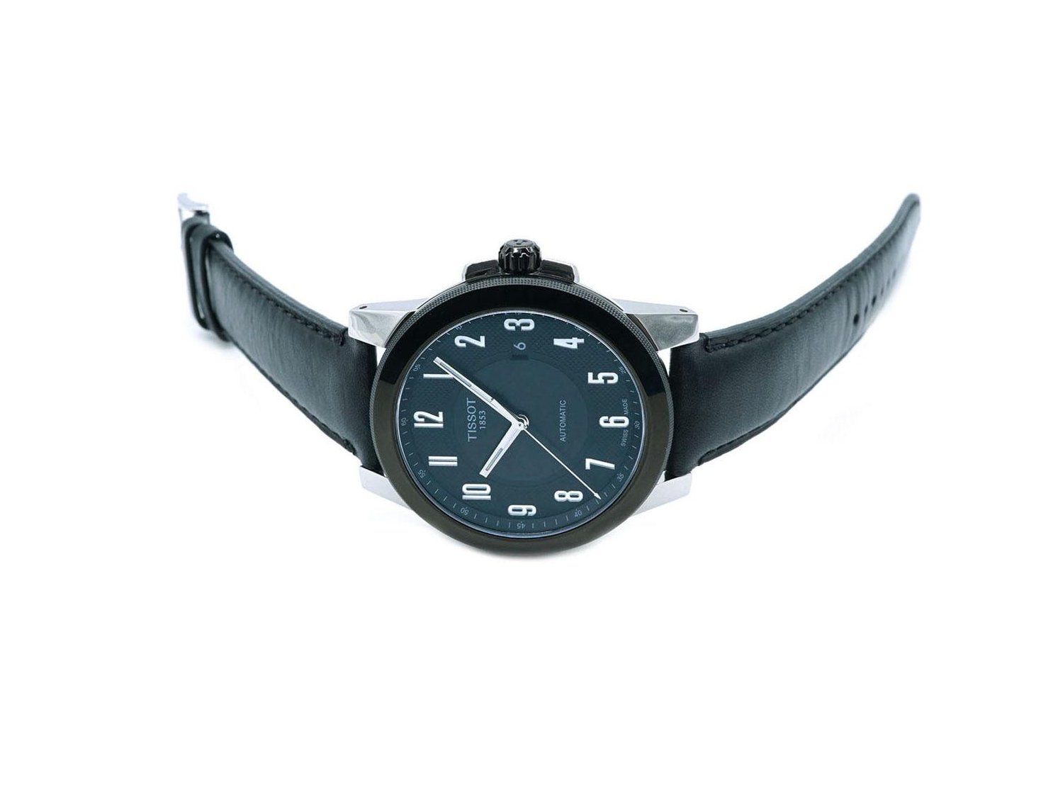 TISSOT Gentleman Automatic in steel Black AUT Ref. T0984072605200. NEW Lister Agent