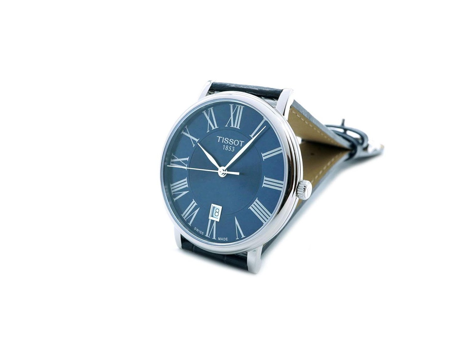 TISSOT Carson Premium in acciaio Blu Ref. T1224101604300. NUOVO