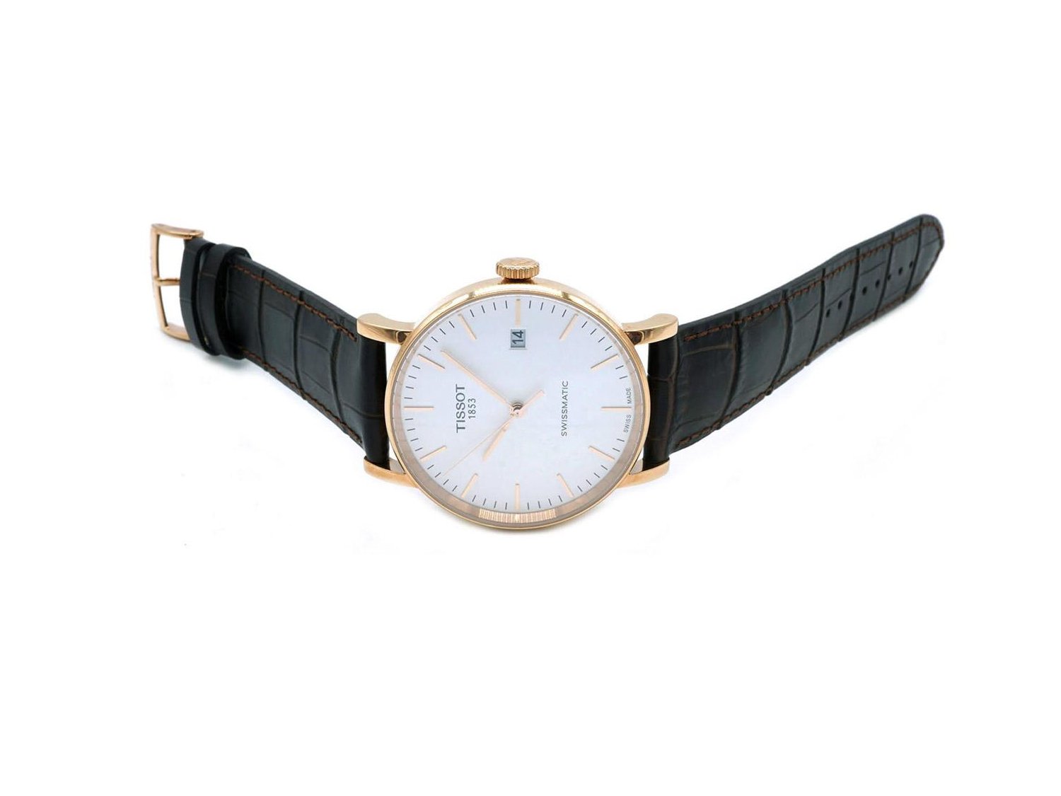 TISSOT T Classic Everytime Automatico in acciaio laminato oro rosa Argente AUT Ref. T1094073603100. NUOVO Lister Agent