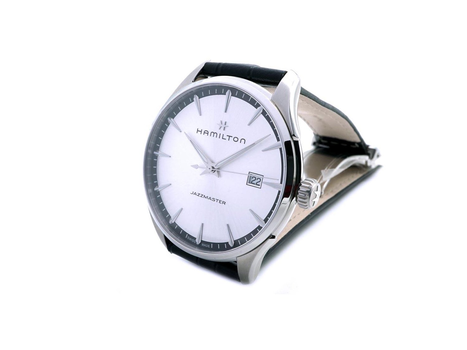 HAMILTON Jazzmaster Quarzo in acciaio Argente Ref. H32451751. NUOVO