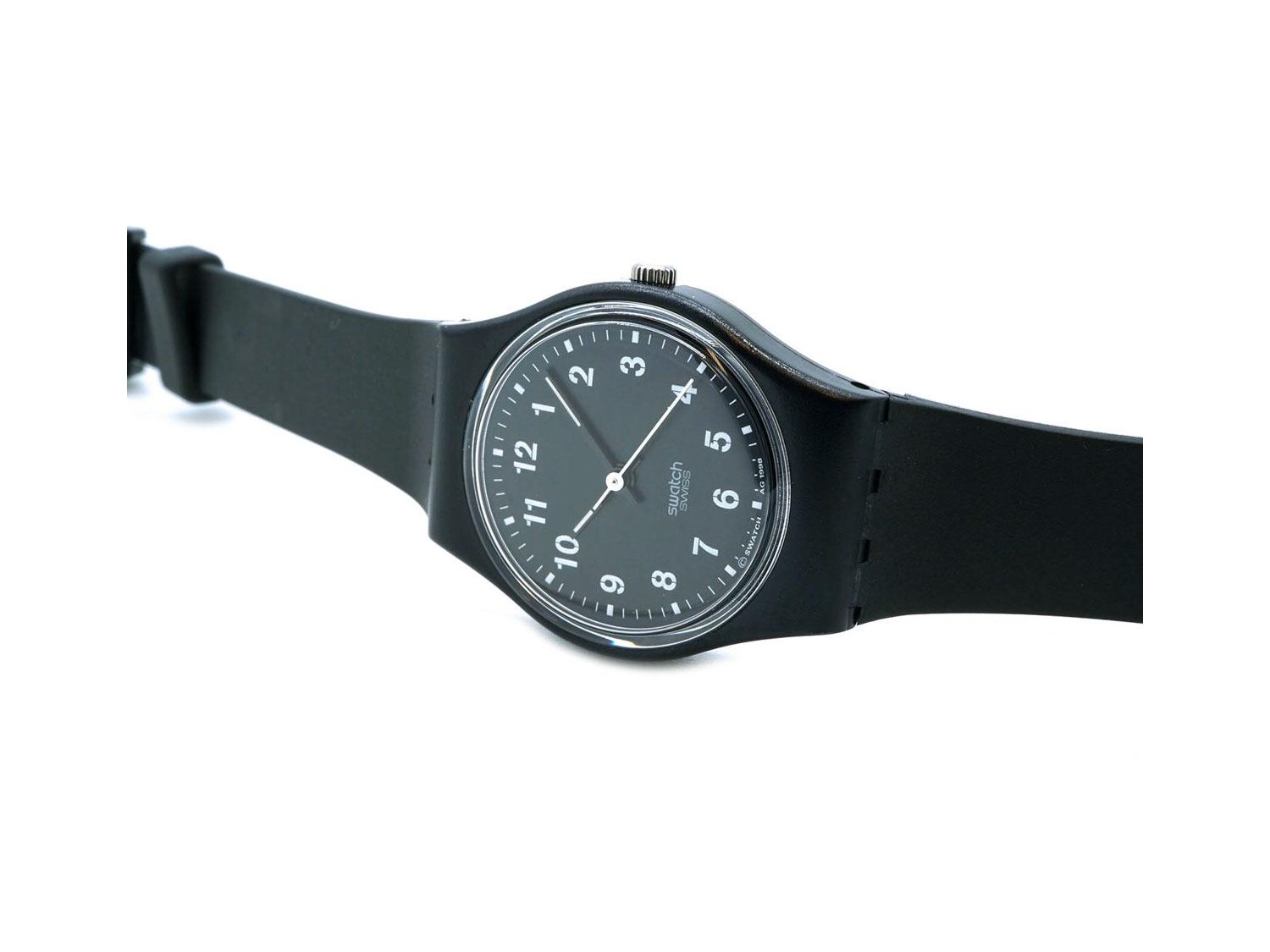 SWATCH Standard Gents Ladies Sopran in plastica Nero Ref. LB150. NUOVO