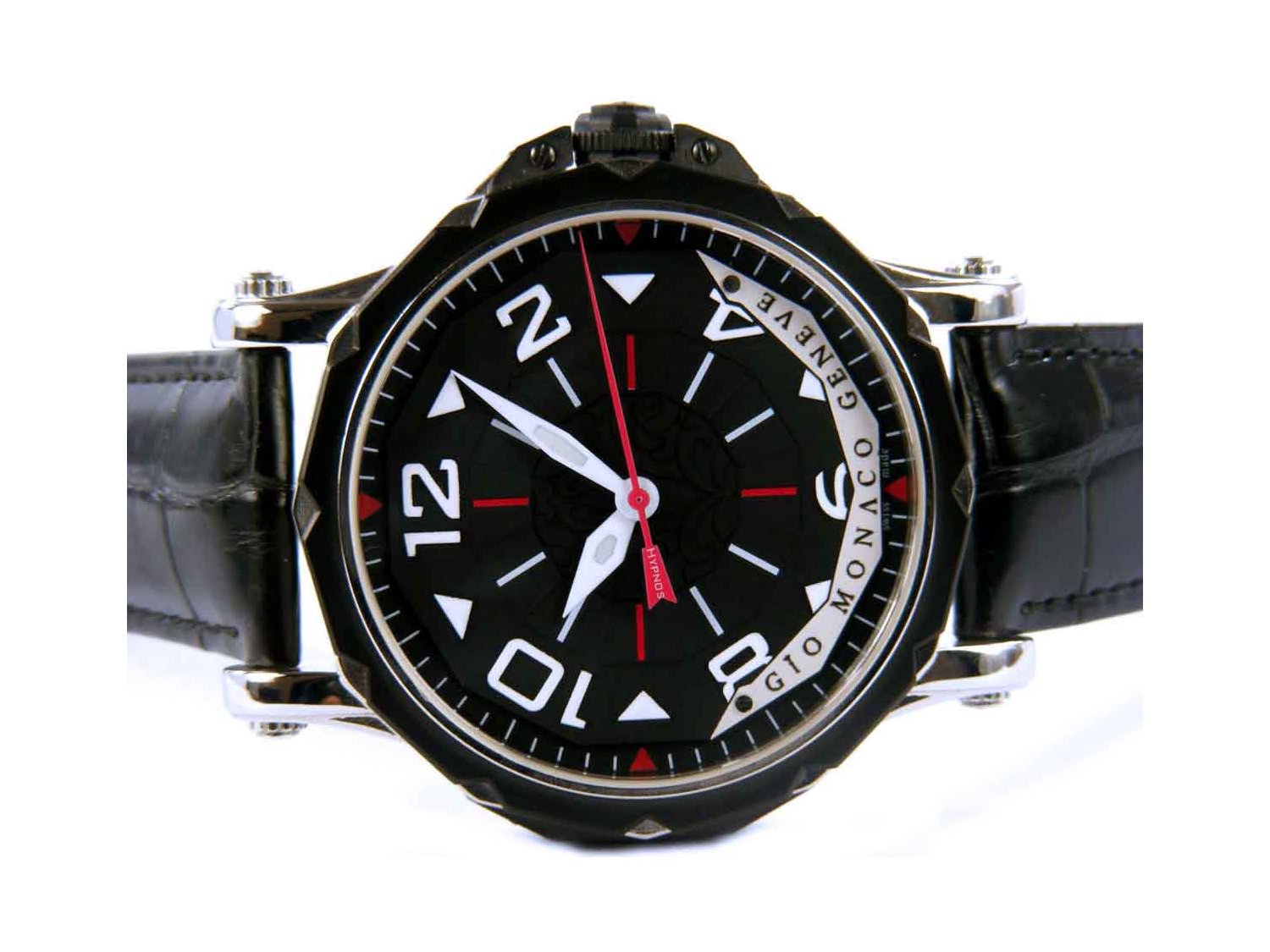 GIO MONACO Hypnos Automatic in steel Black Ref. 674 A. NEW