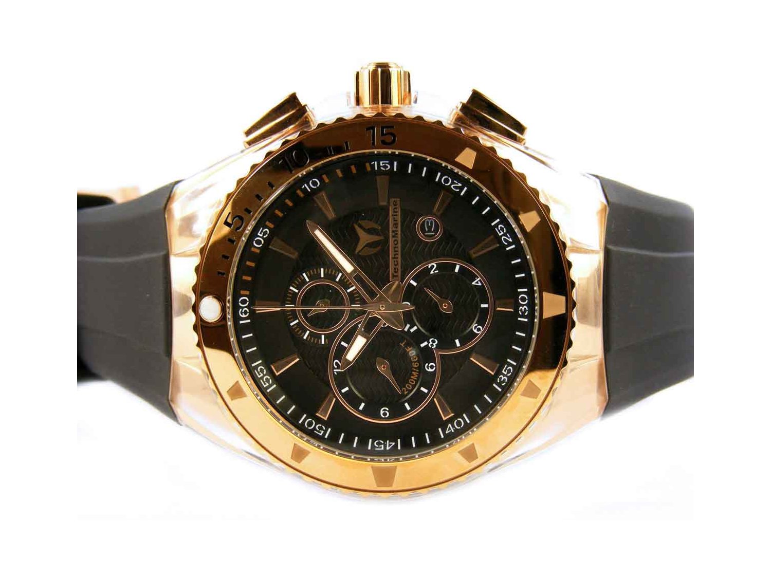 TECHNOMARINE Cruise Original Star Chrono in rose gold plated steel Black Ref. 110051. NEW Lister Agent