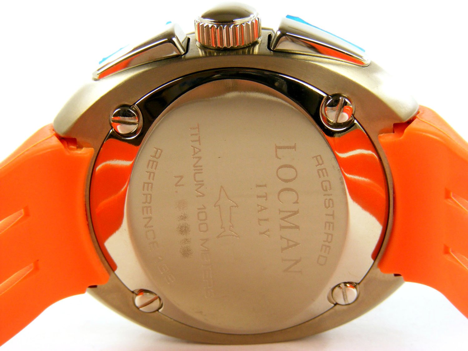 LOCMAN Mare Chronograph in titanium Orange Ref. 0138. NEW