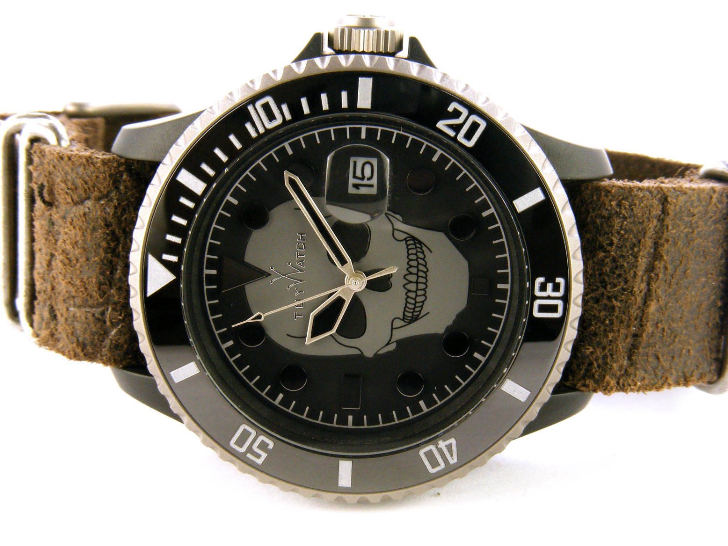 TOY WATCH Skull on fire in polycarbon and hi-tech plastic Black Ref.  SLS01OR. NEW! * Lister Agent