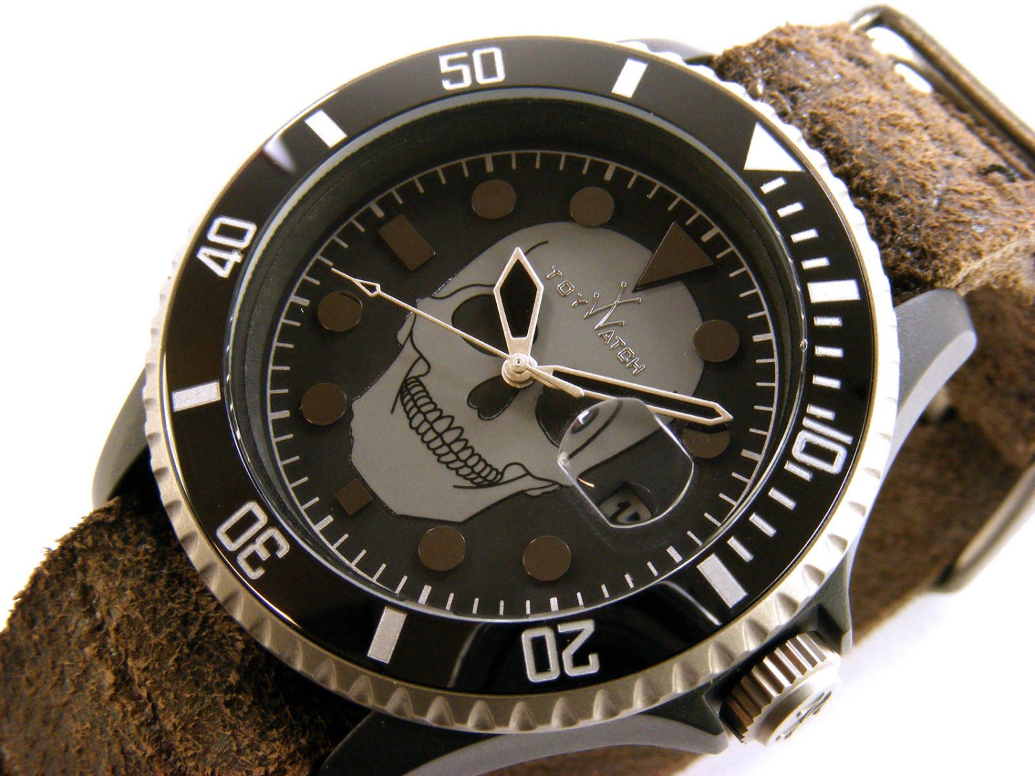 TOY WATCH Skull on fire in polycarbon and hi-tech plastic Black Ref.  SLS01OR. NEW! * Lister Agent