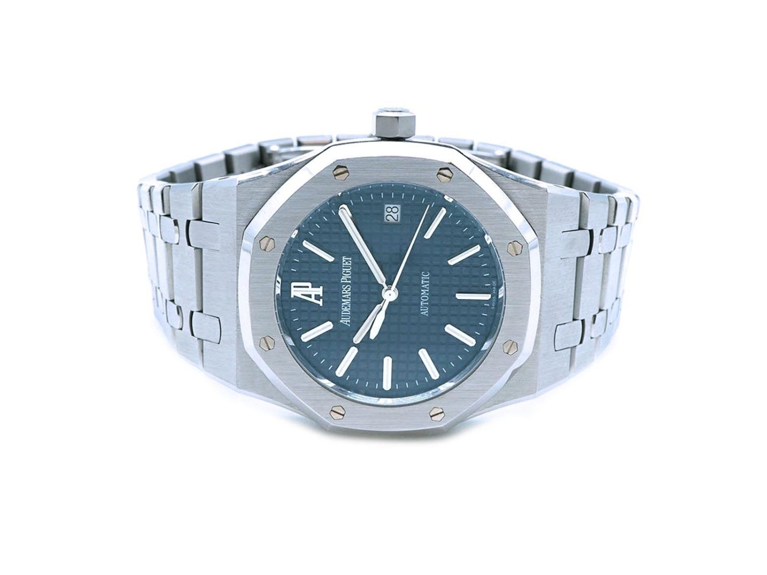 AUDEMARS PIGUET Royal Oak automatico in acciaio Blue Dial Ref. 15300ST.OO.1220ST.02. USATO