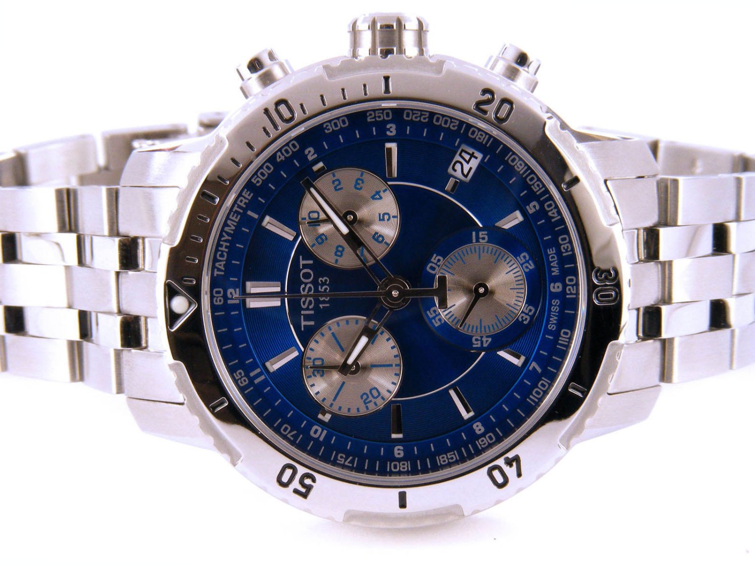 TISSOT PRS200 Chronograph in steel Blue Ref. T0674171104100 TISSOT PRS200 Chronograph in steel Blue Ref. T0674171104100