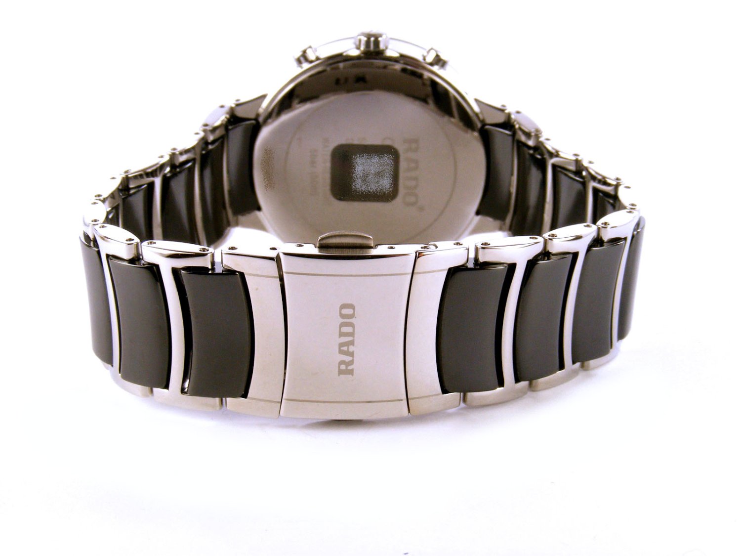 RADO Centrix Chronograph in black ceramic and steel Black Ref. R30130152. NEW