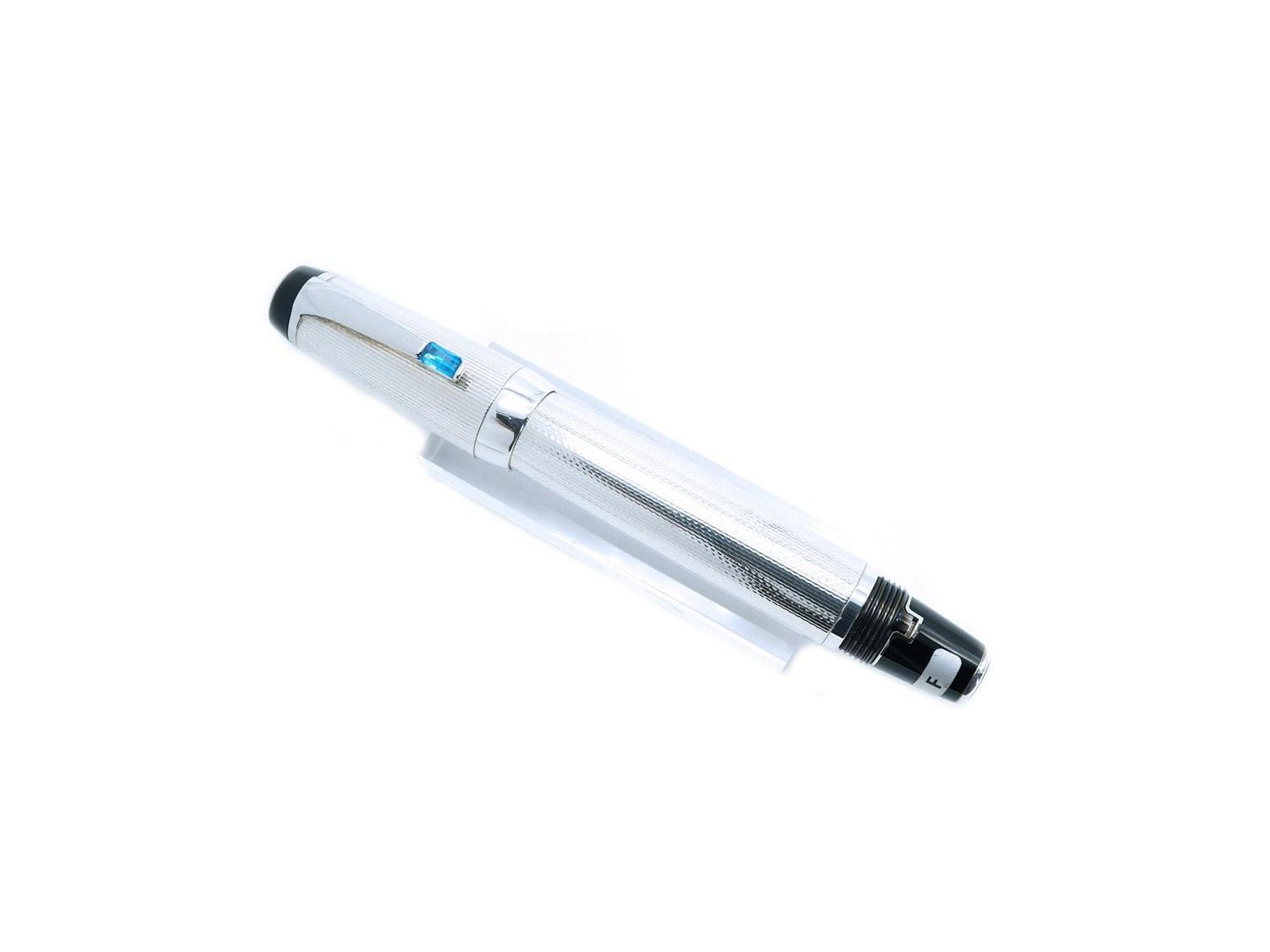 MONTBLANC penna stilografica Boheme Silver Bleu Ref. MB6556. NUOVA Lister Agent
