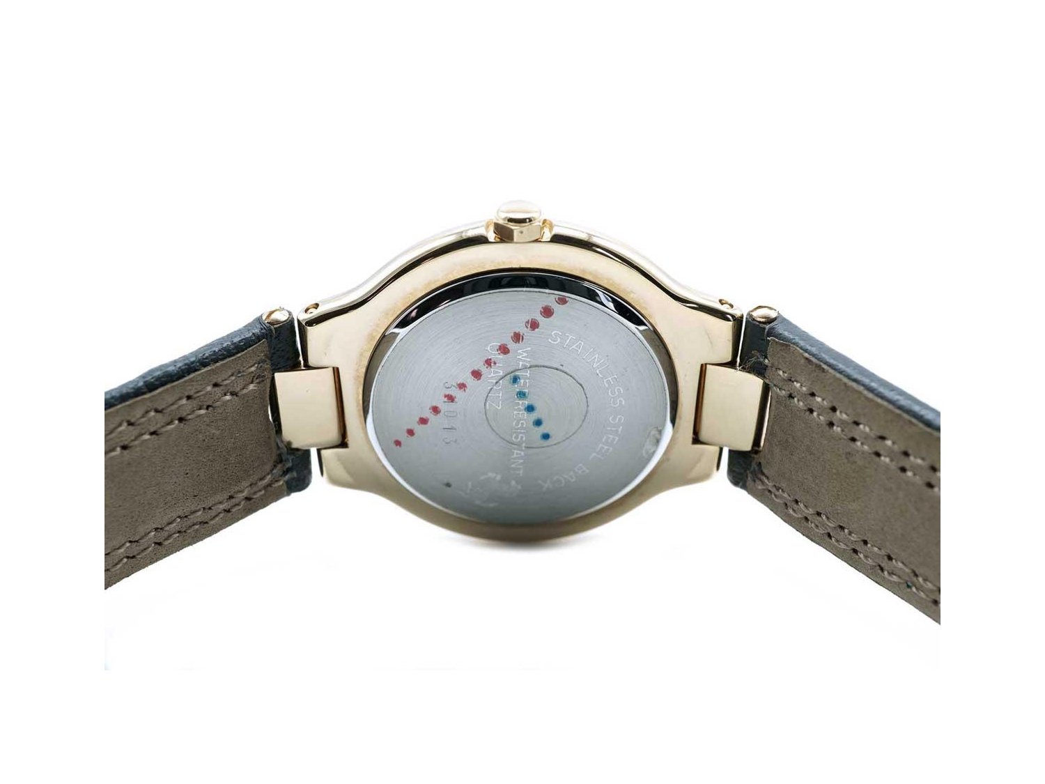 FERRARI orologio Date in acciaio placcato oro giallo Champagne. NUOVO