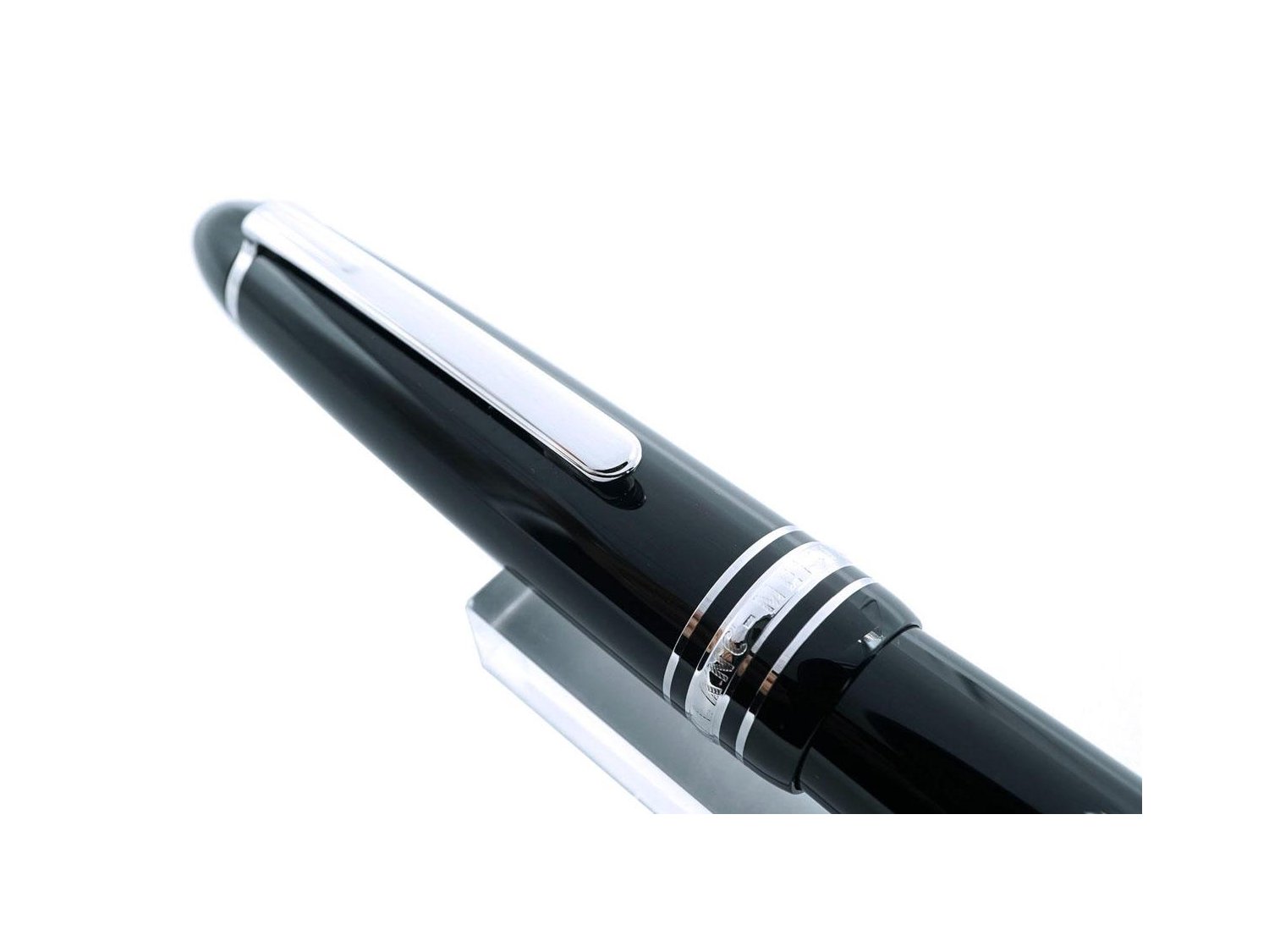MONTBLANC roller pen Meisterst ck Platinum Coated LeGrand in black resin and metal Ref. 7571. NEW